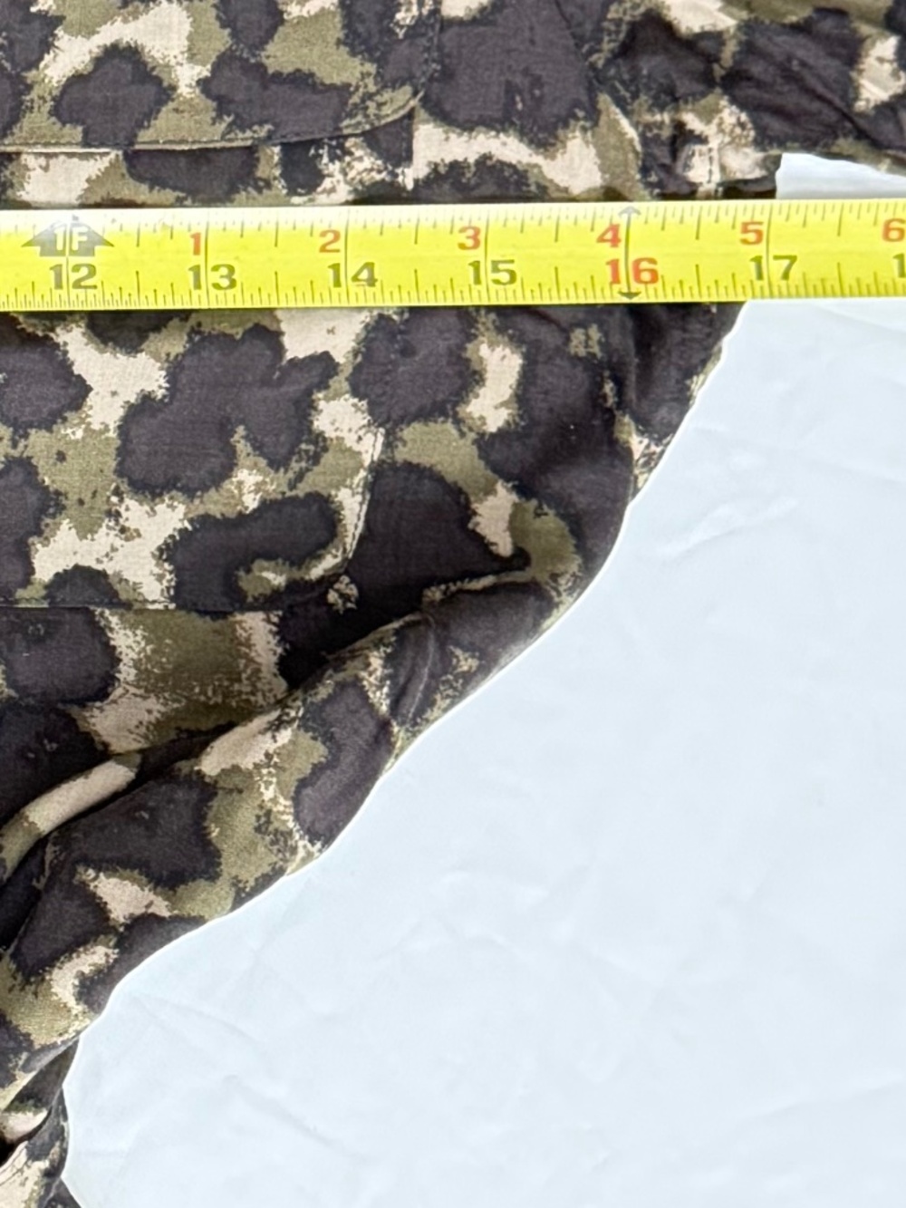 11.1 Tylho Anthropologie Leopard Print Shirt Dress NWOT Size Small - Picture 4 of 6
